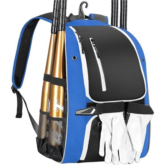 Baseball Backpack, Softball Bat Bag with Shoe Compartment, T Ball Equipment Gear - Picture 1 of 8